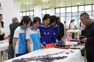 文化館服務宣傳周 | 平涼一中書畫筆會 館校攜手，繪出校園文化新風景